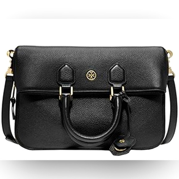 Authentic Tory Burch Robinson Fold Over Messenger Bag - Picture 1 of 10